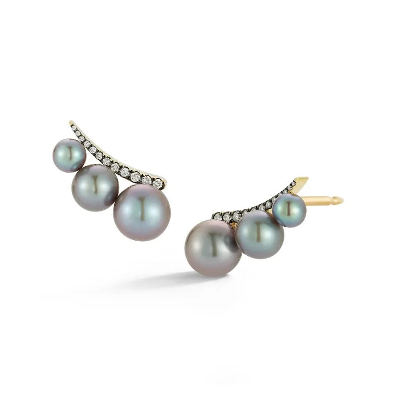 Prive Grey Pearl Jumbo Ear Climber