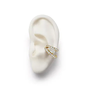 FORME Pear Diamond Double Ear Cuff