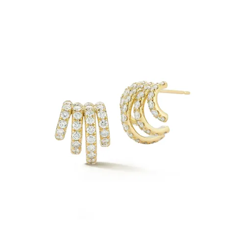 FORME Pavé Diamond Arche Earrings