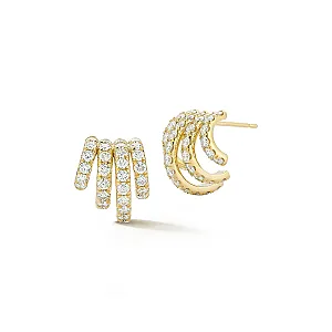 FORME Pavé Diamond Arche Earrings