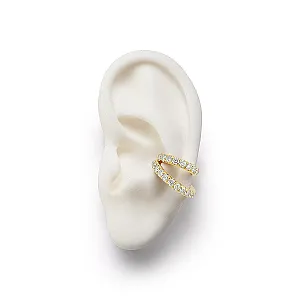 FORME Double Pavé Diamond Ear Cuff