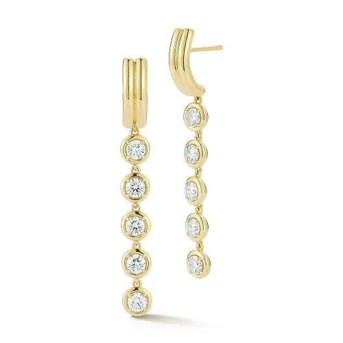 FORME 5-Diamond Drop Earrings