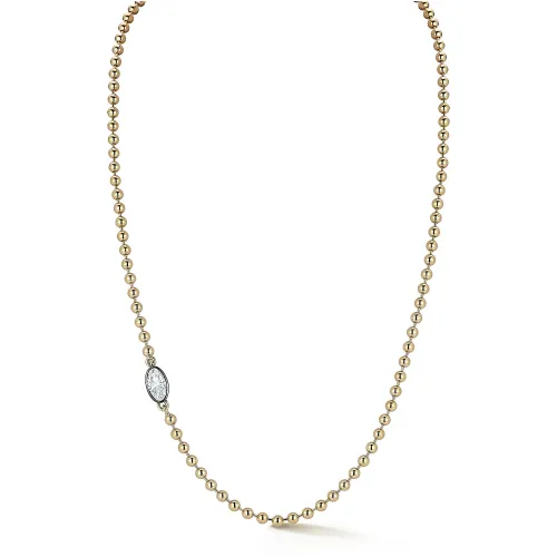 Small Diamond Moval Connexion Necklace