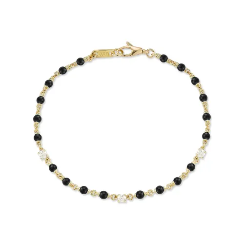 Love Notes Black Onyx and Diamond Sentiment Bracelet