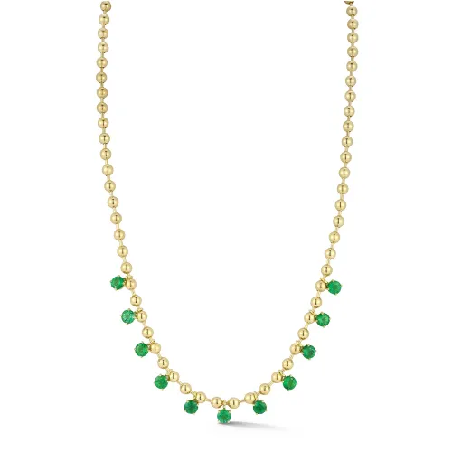 Connexion Emerald Fringe Necklace