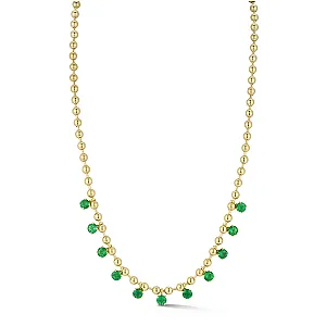 Connexion Emerald Fringe Necklace