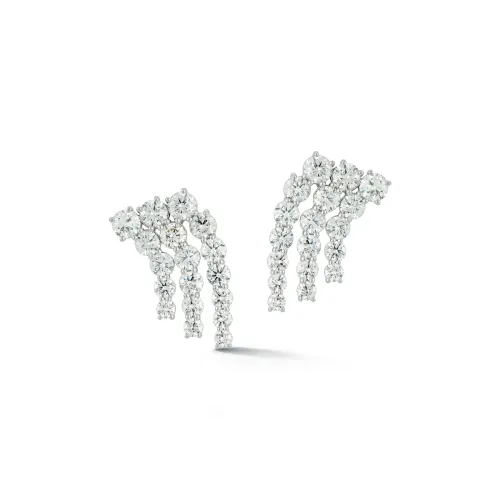 Connexion Triple Row Diamond Studs